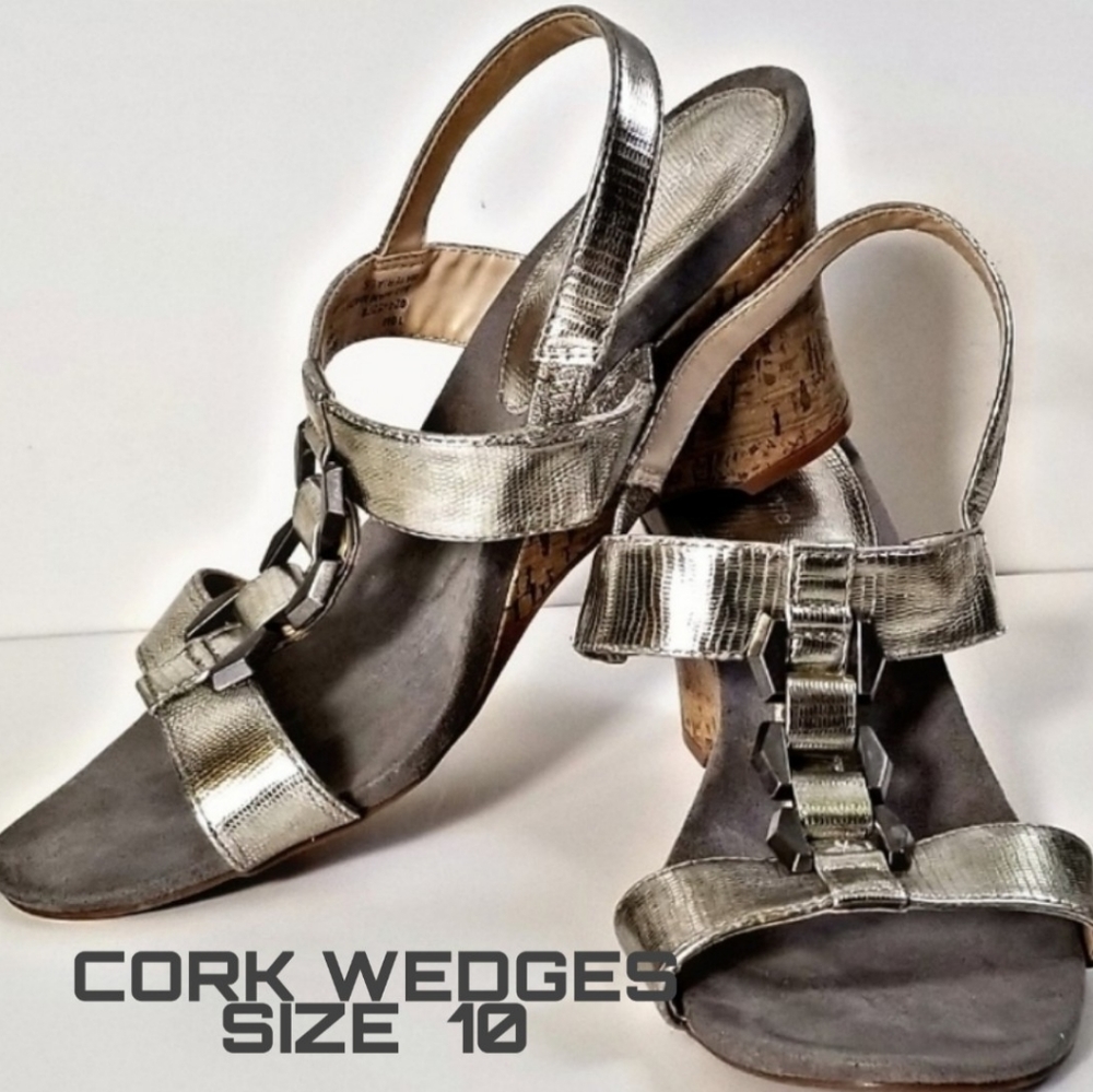 Cork Wedges Size 10